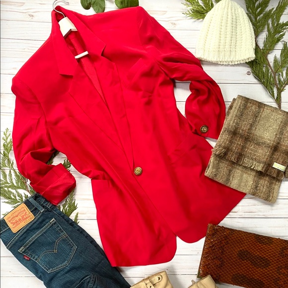 Levi's Denim - Levi’s skinny jeans and vintage Silk blazer set